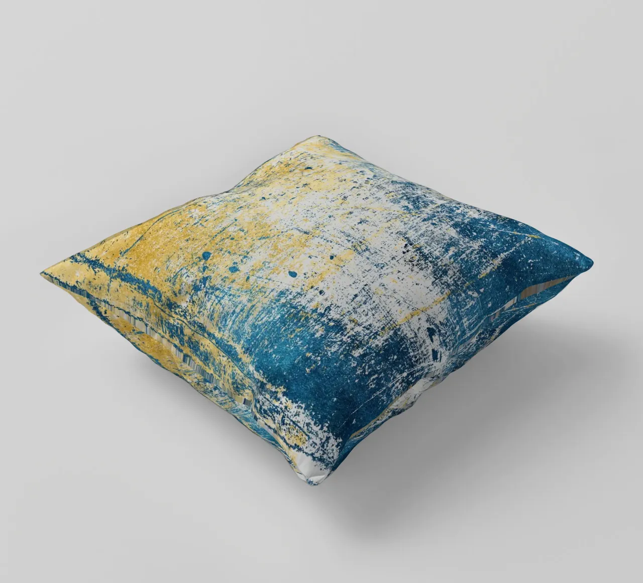 abstract green blue cuscino da vintageshop