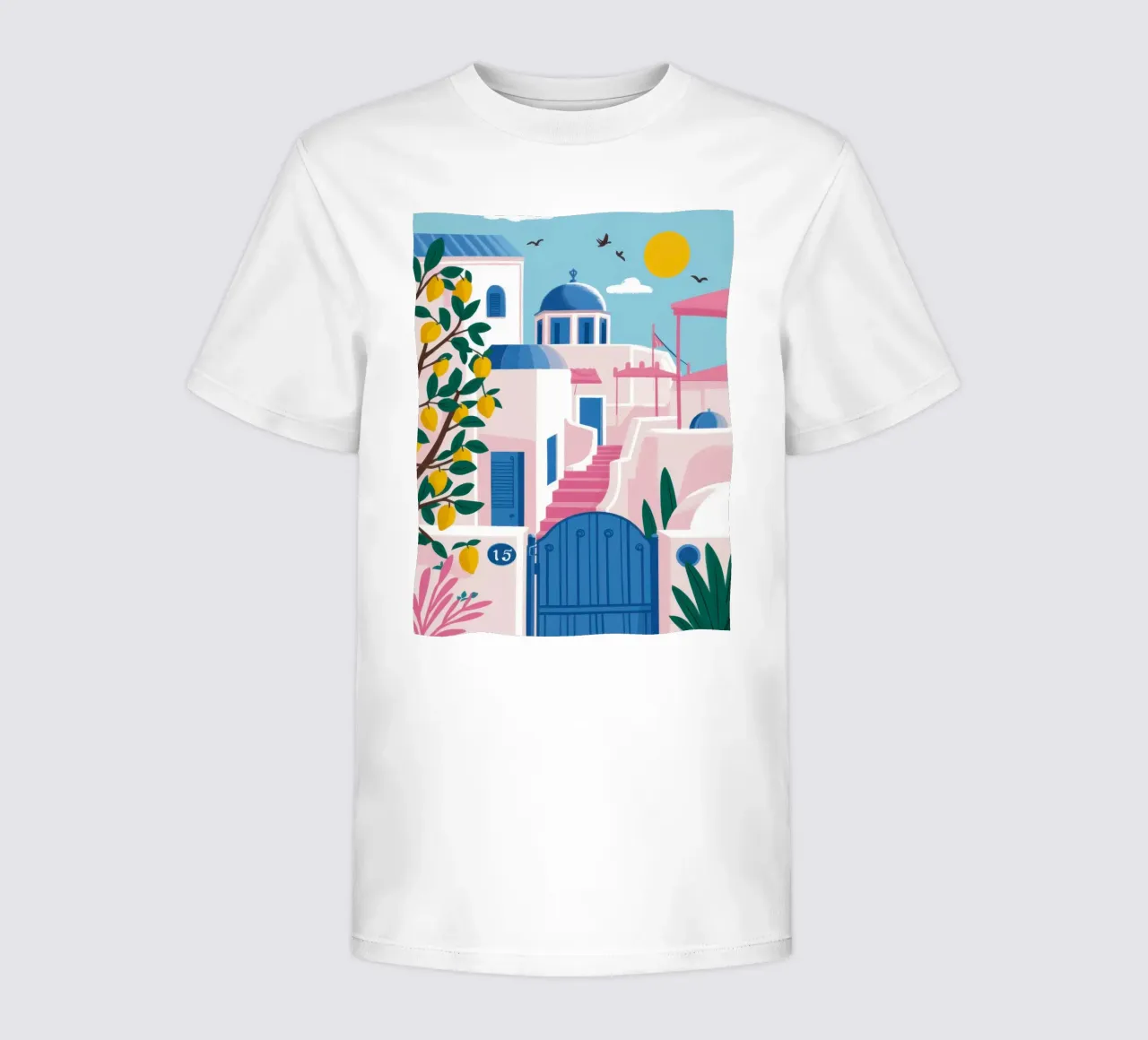 Sentier bleu égéen t-shirt enfant de Veil Maya