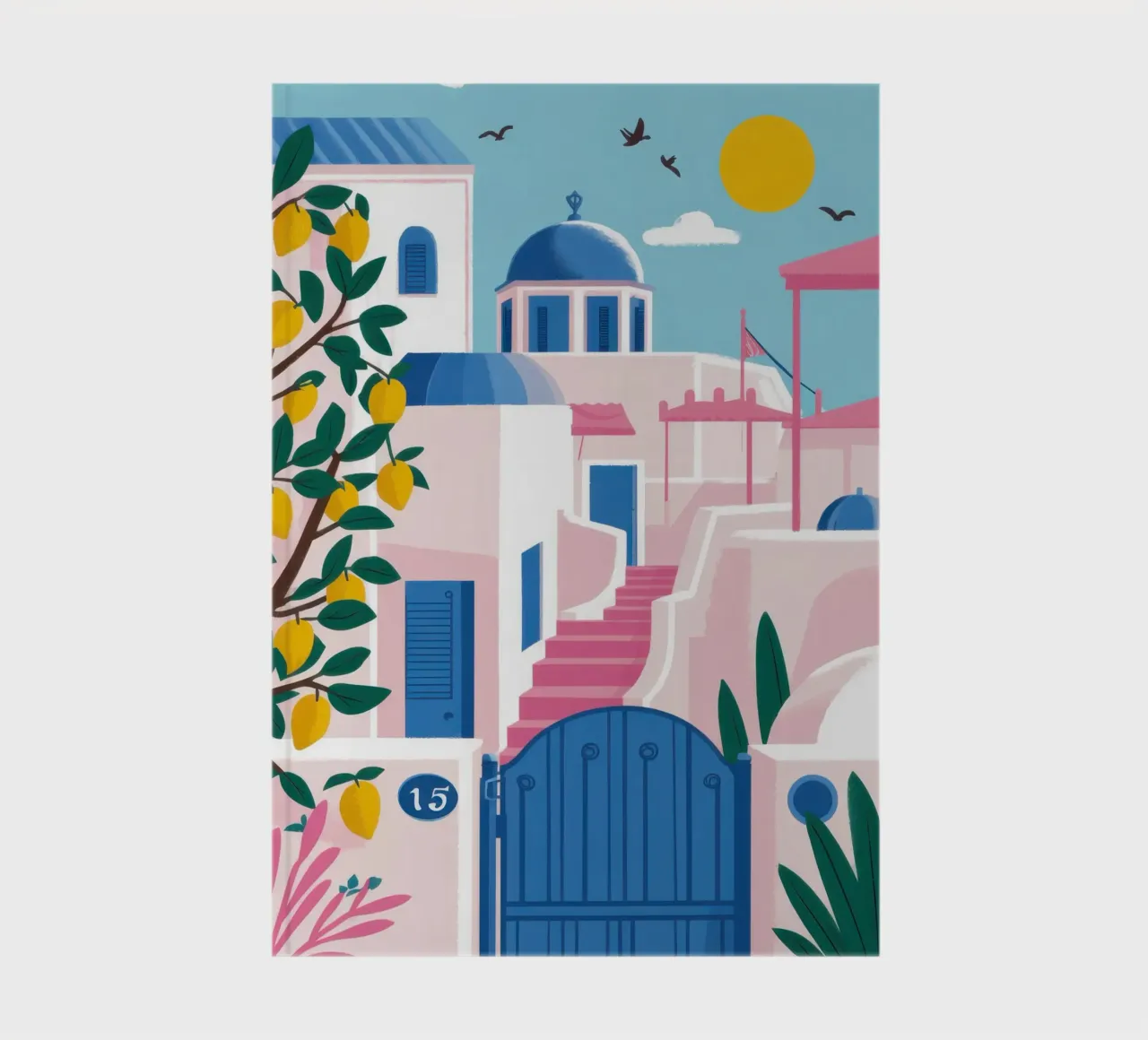 Aegean Blue Pathway notebook by Veil Maya