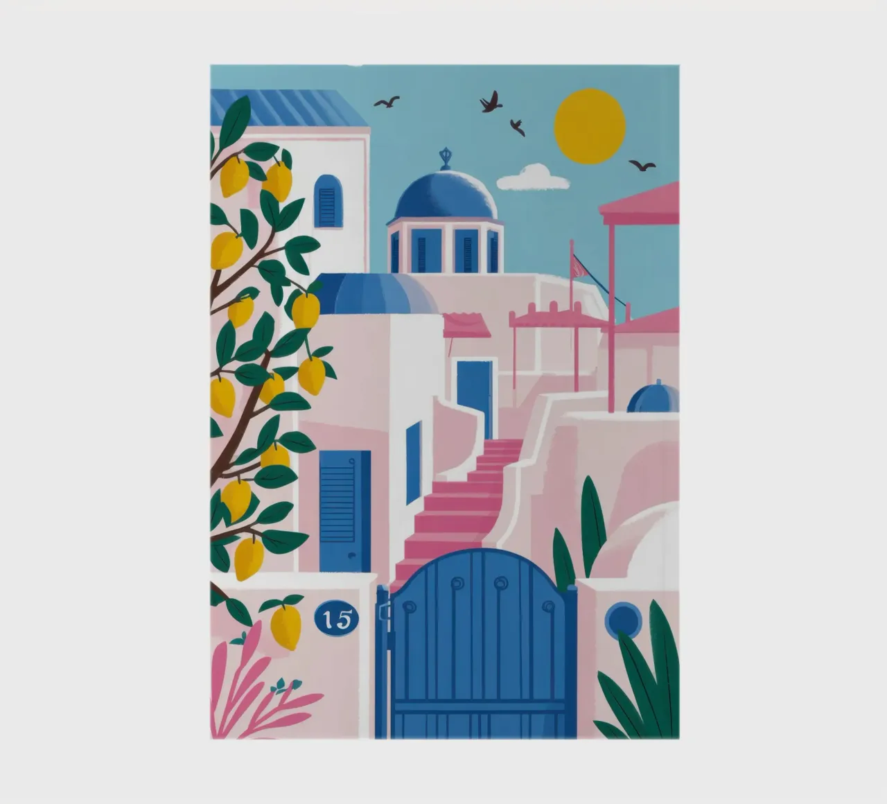 Aegean Blue Pathway notebook by Veil Maya