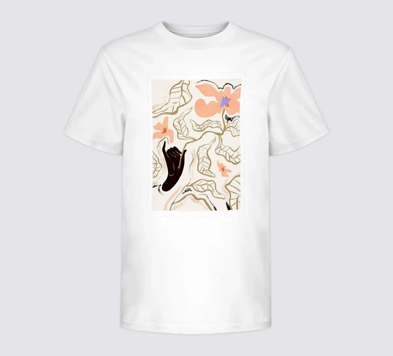 con in mano un fiore t-shirt bambini da gudikan shop