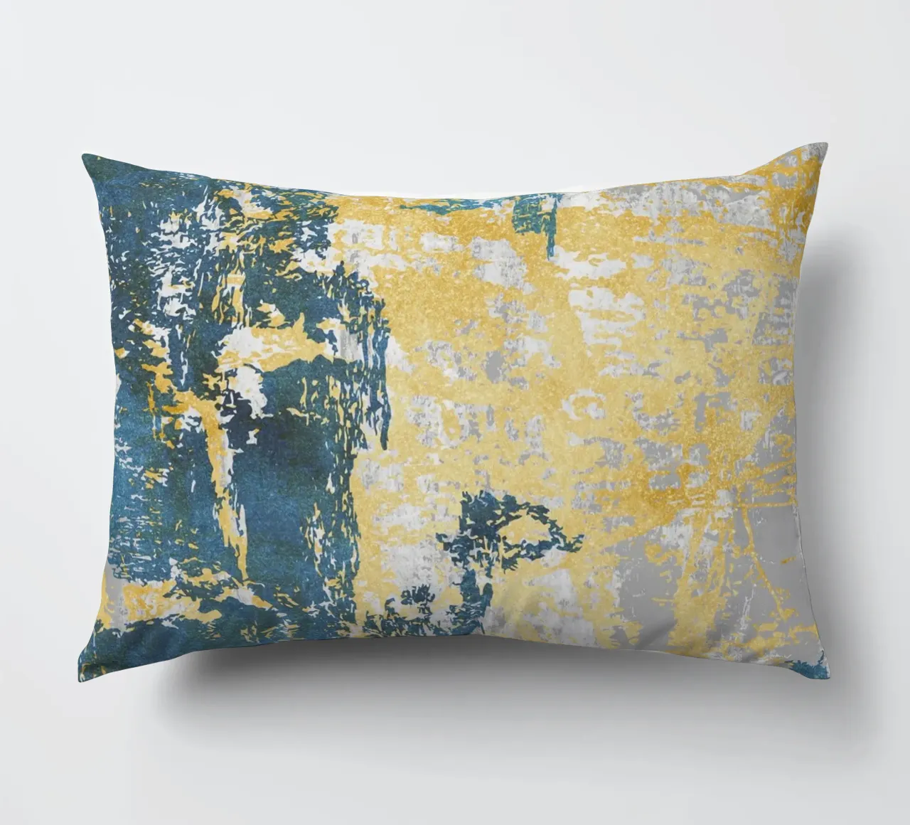 abstract organic textures green blue cuscino da vintageshop