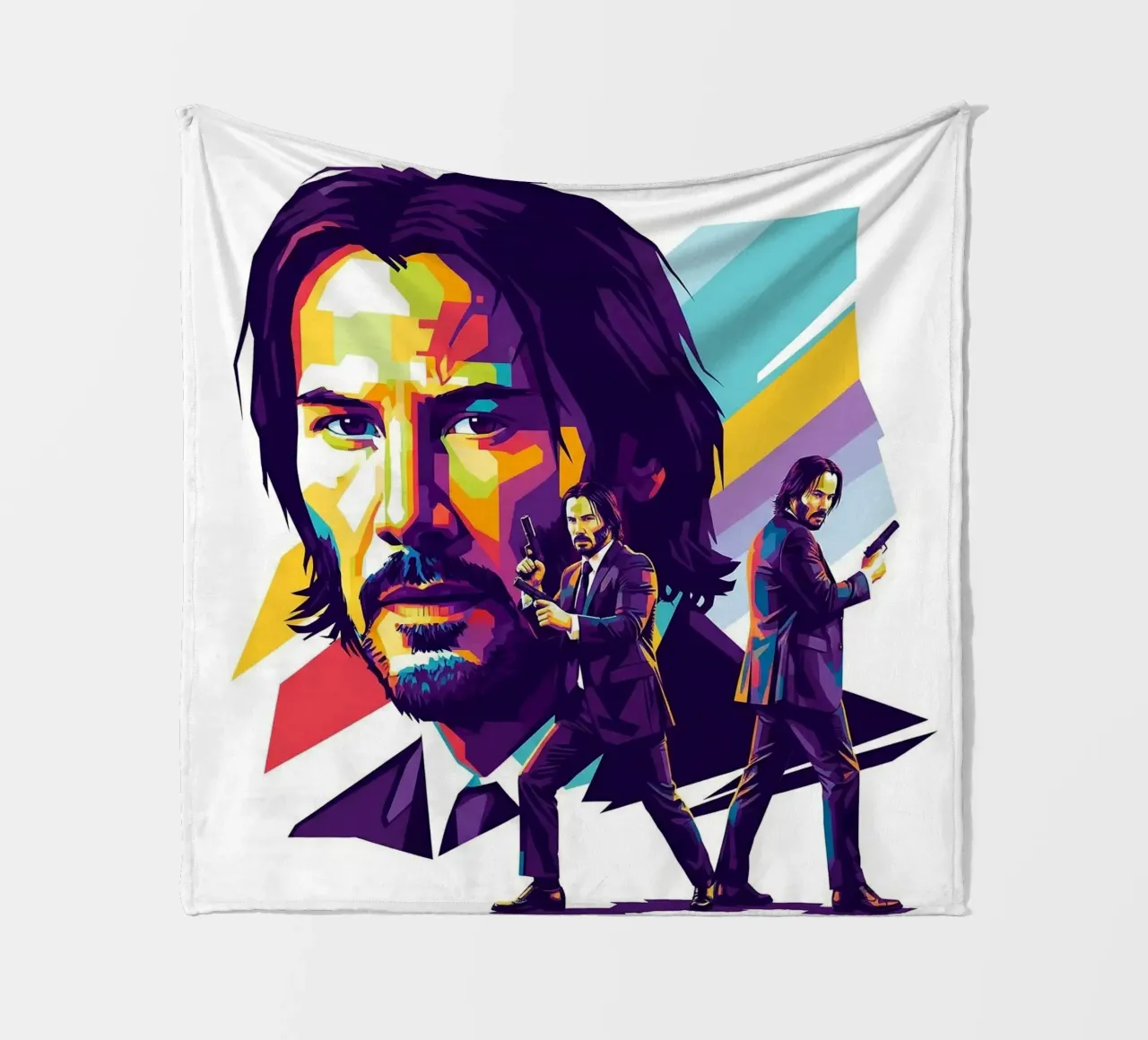 Keanu Reeves - John Wick art coperta in pile da Hantamrata