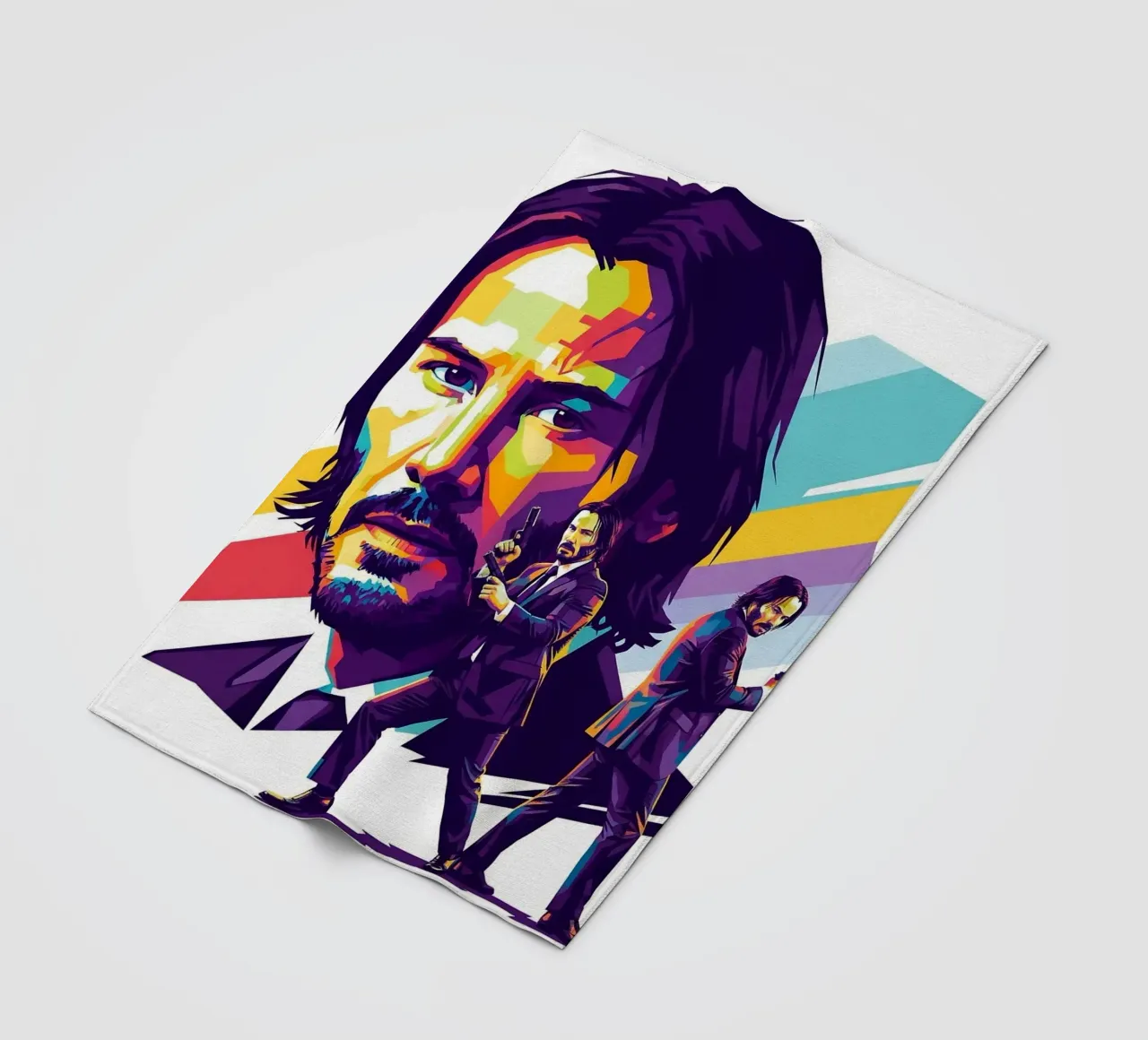 Keanu Reeves - John Wick art coperta in pile da Hantamrata