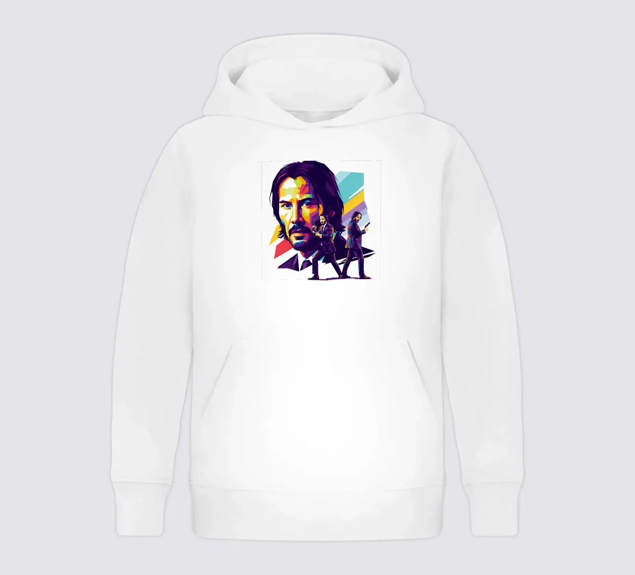 Keanu Reeves - John Wick art kids hoodie by Hantamrata