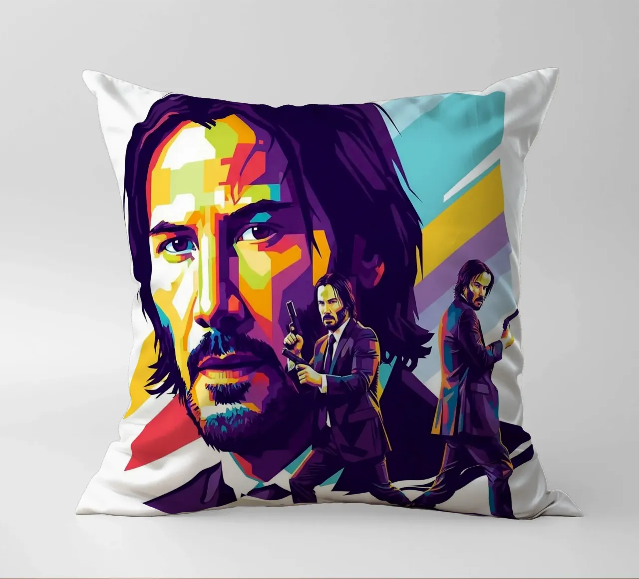 Keanu Reeves - John Wick art cuscino da Hantamrata