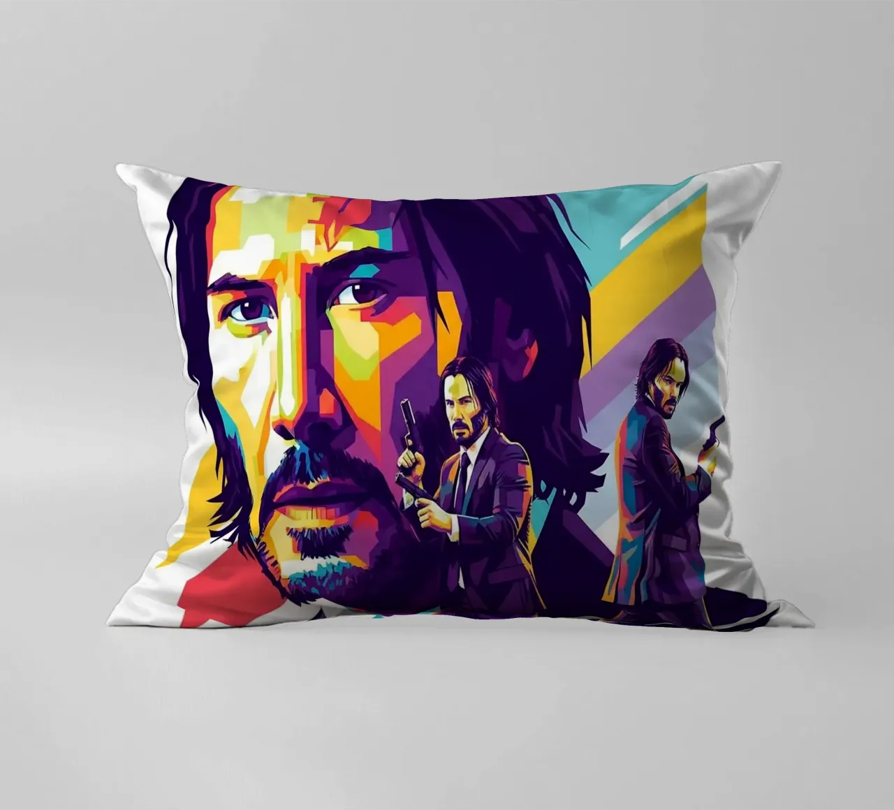 Keanu Reeves - John Wick art cuscino da Hantamrata
