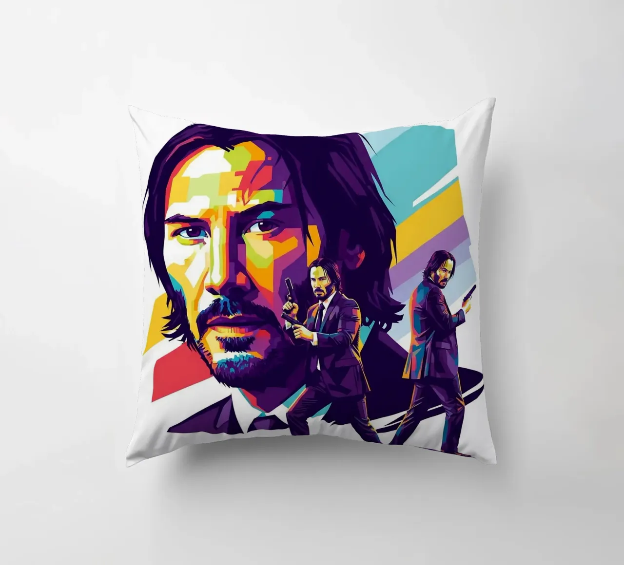 Keanu Reeves - John Wick art cuscino da Hantamrata