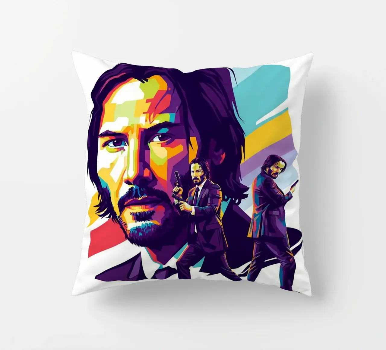 Keanu Reeves - John Wick art cuscino da Hantamrata