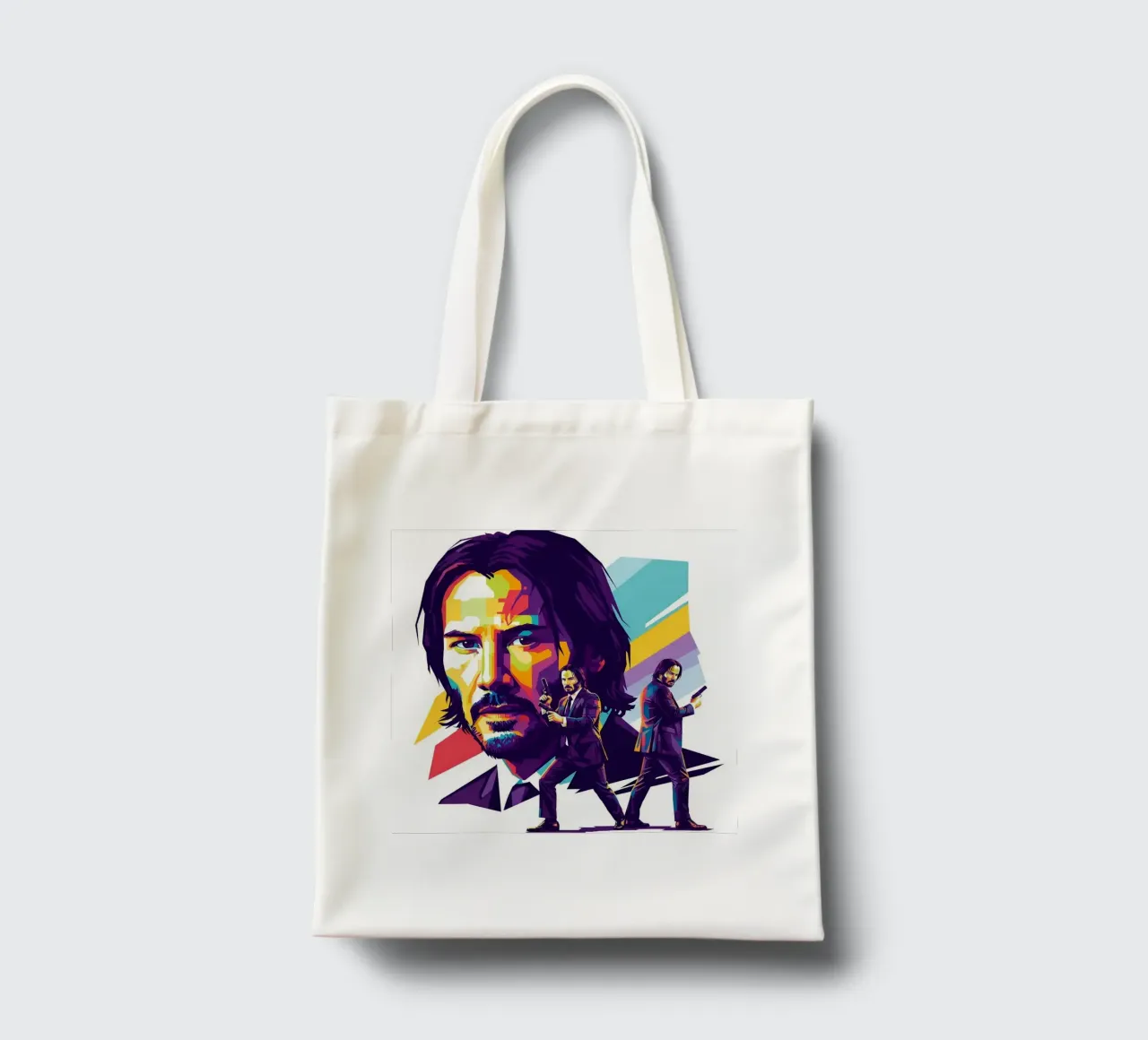 Keanu Reeves - John Wick art borsa in juta da Hantamrata