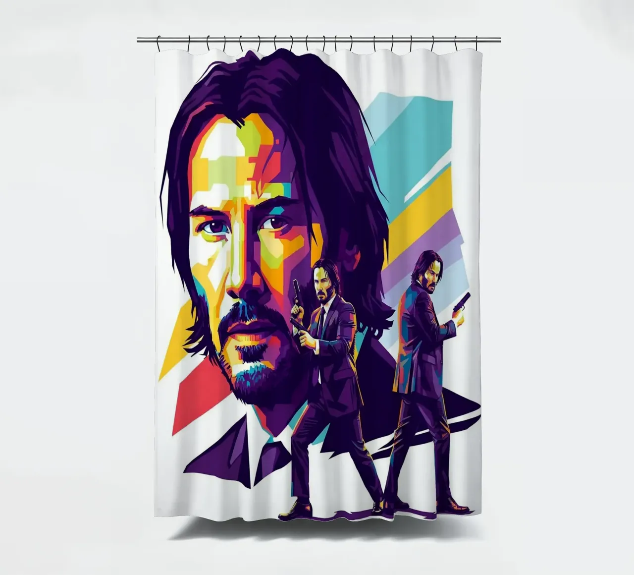 Keanu Reeves - John Wick art tenda da doccia da Hantamrata