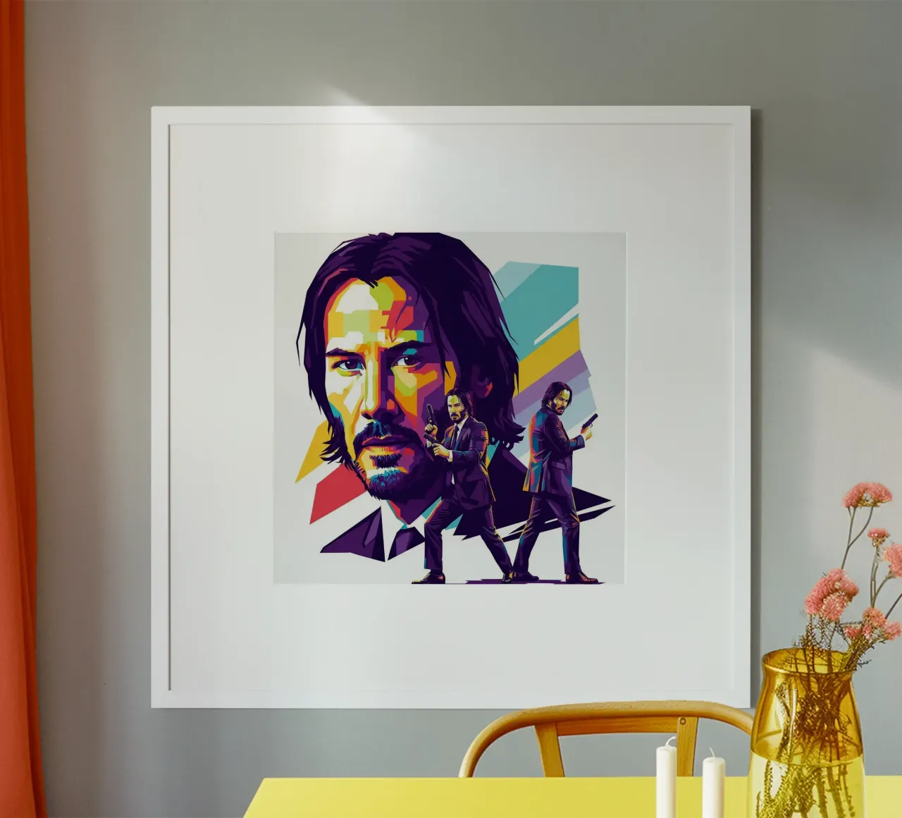 Keanu Reeves - John Wick art carta hahnemühle da Hantamrata