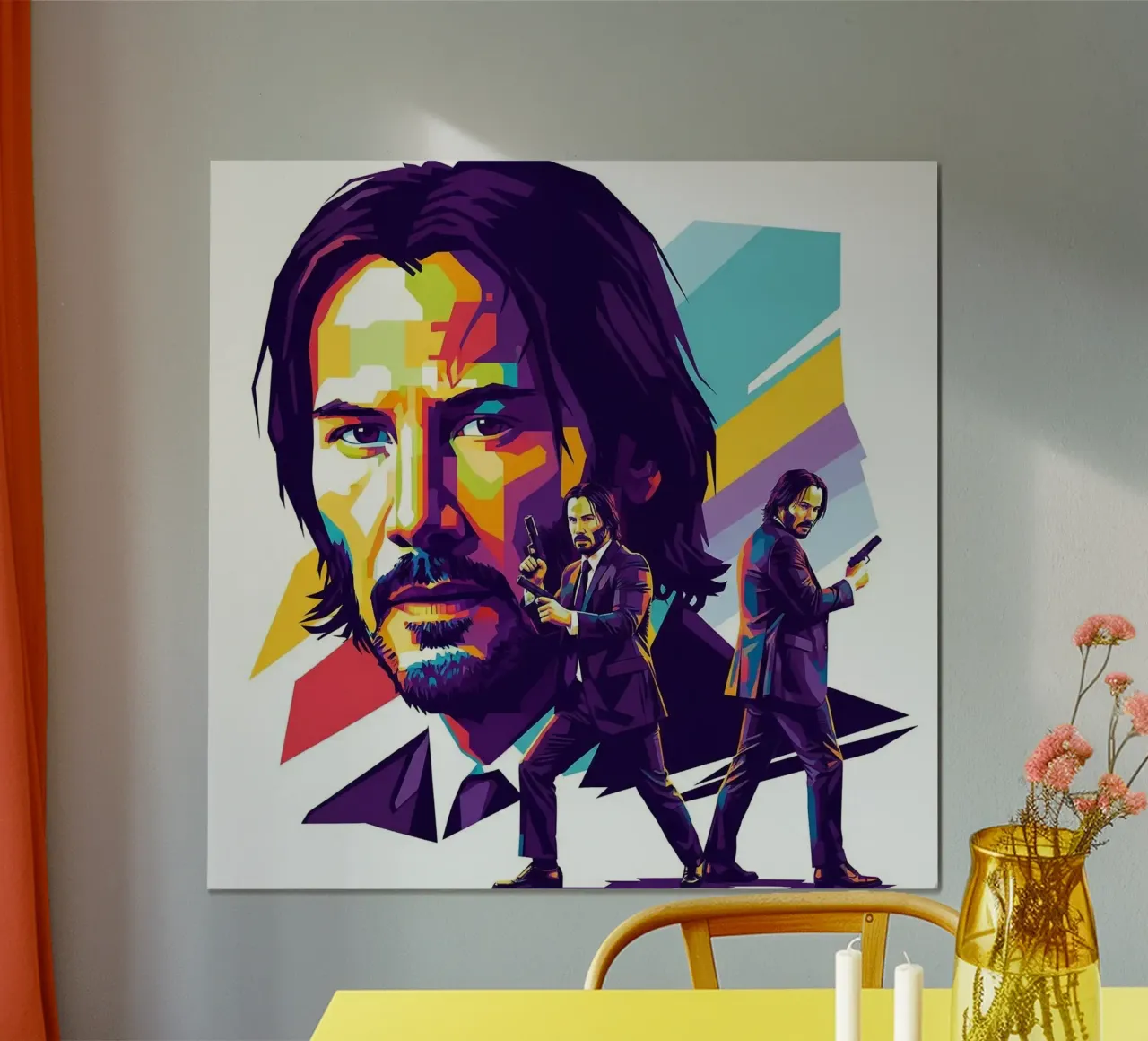 Keanu Reeves - John Wick art carta hahnemühle da Hantamrata