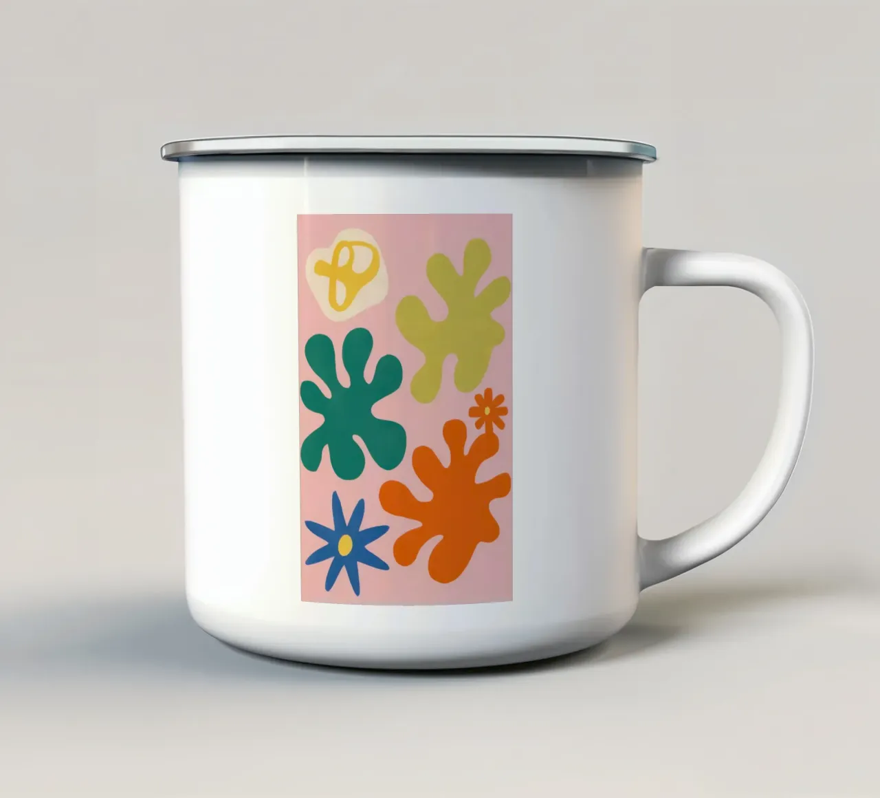 Maraoui Coral Medley tazza in smalto da Prism Ritual