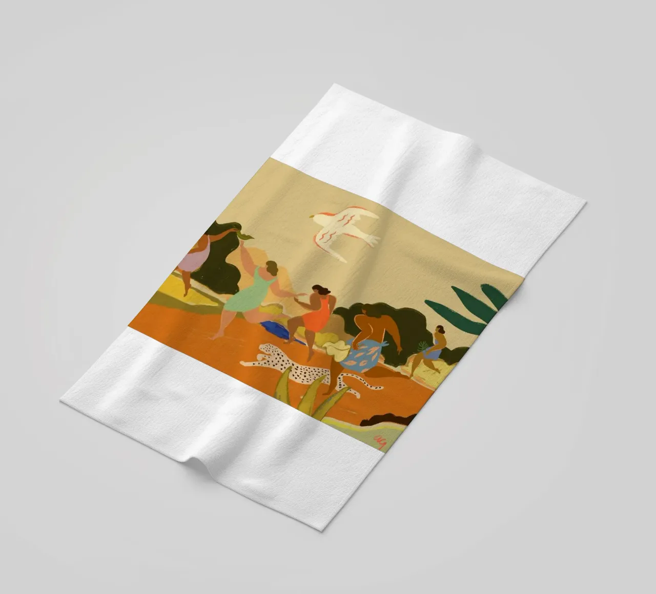 un groupe de femmes a couru serviette de plage de gudikan shop