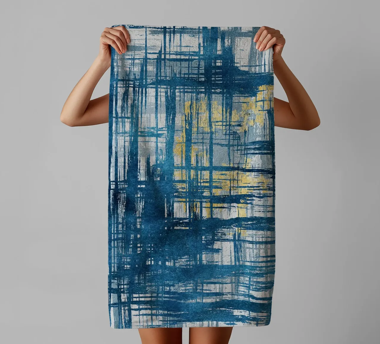 abstract geometric lines punk Handtuch von vintageshop