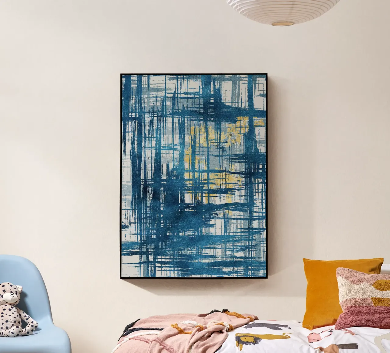 abstract geometric lines punk plexiglass da vintageshop