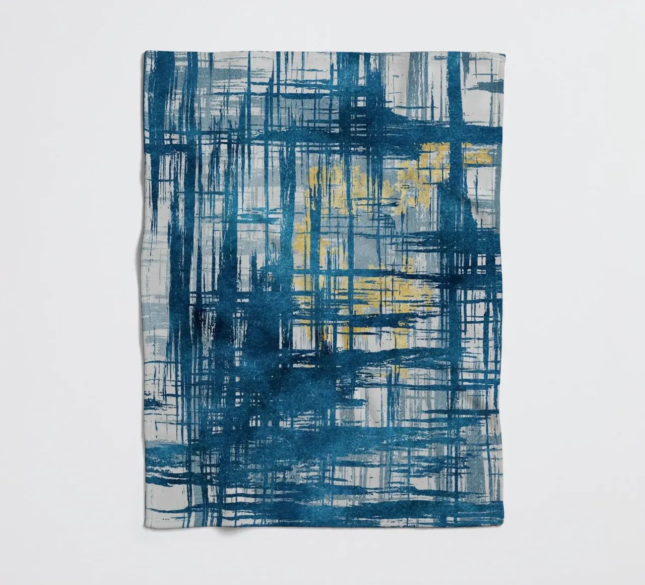 abstract geometric lines punk coperta in pile da vintageshop