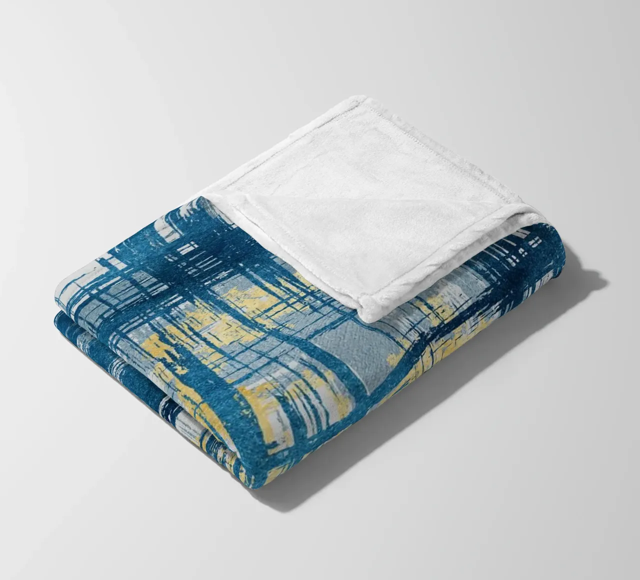 abstract geometric lines punk coperta in pile da vintageshop