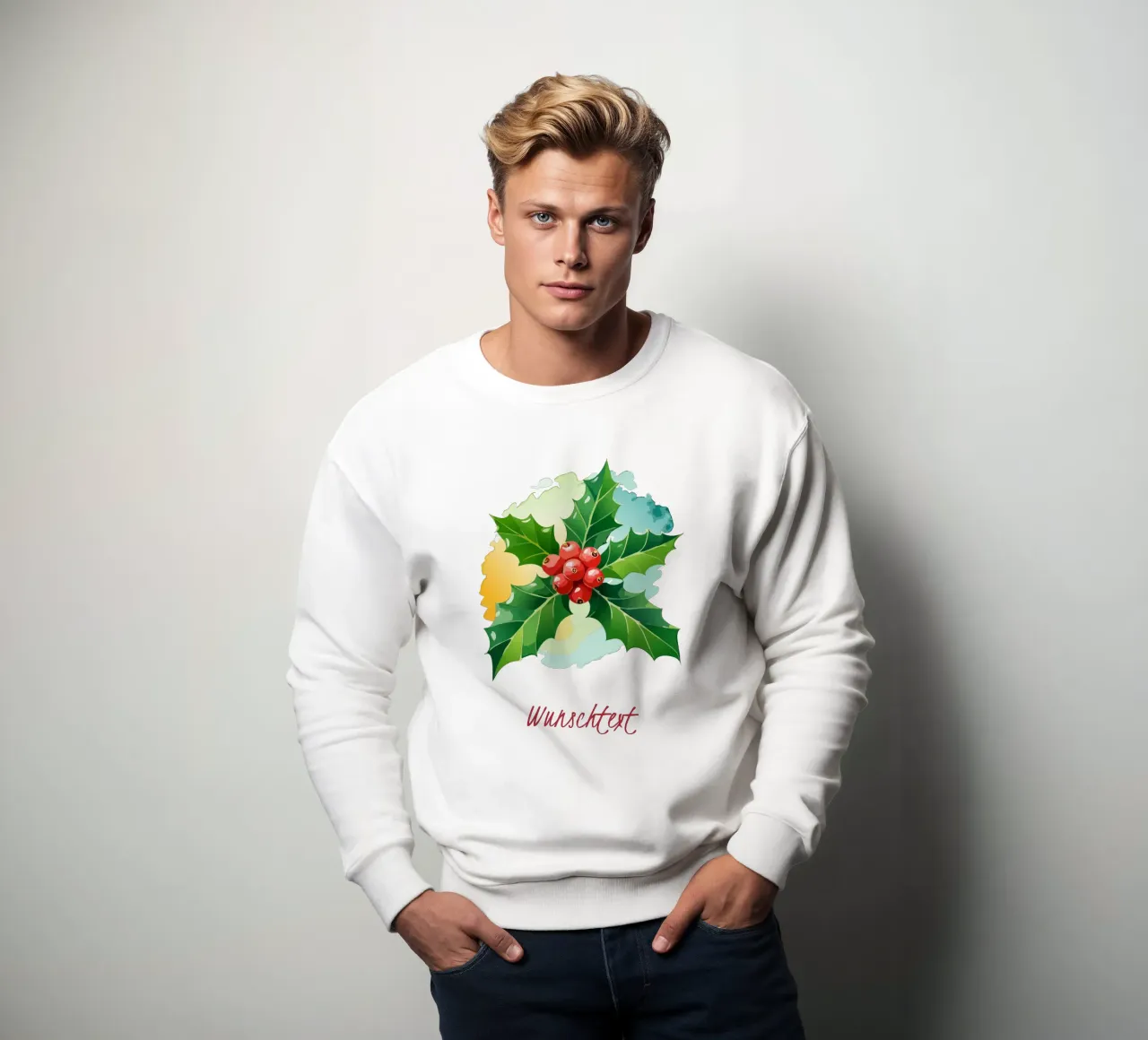 Birth flower - December holly sweatshirt by Geburtsblume