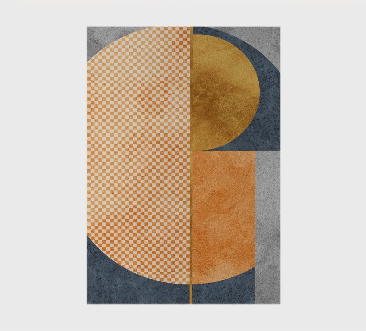 abstract geometric checkered diario da vintageshop