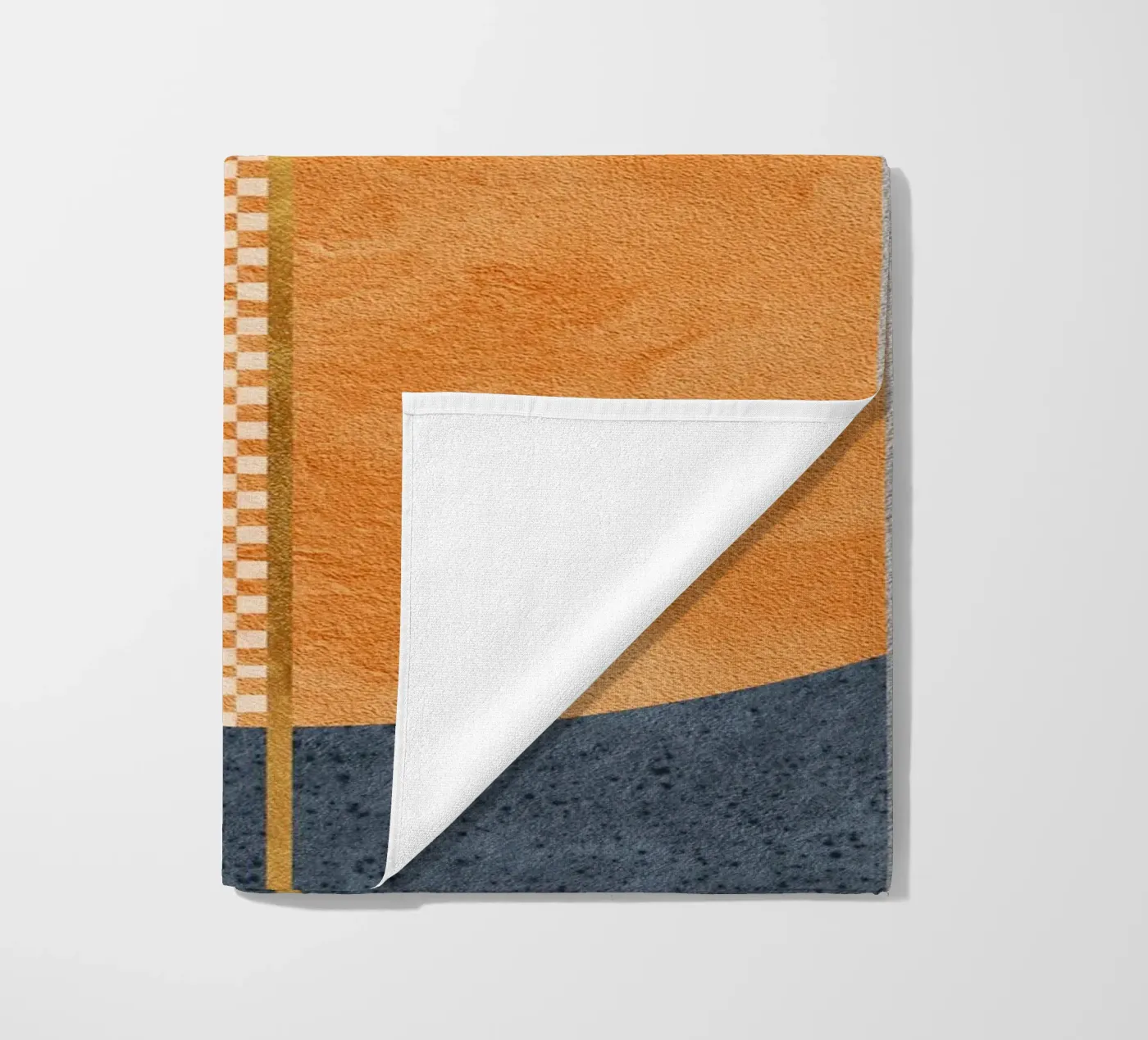 abstract geometric checkered telo mare da vintageshop