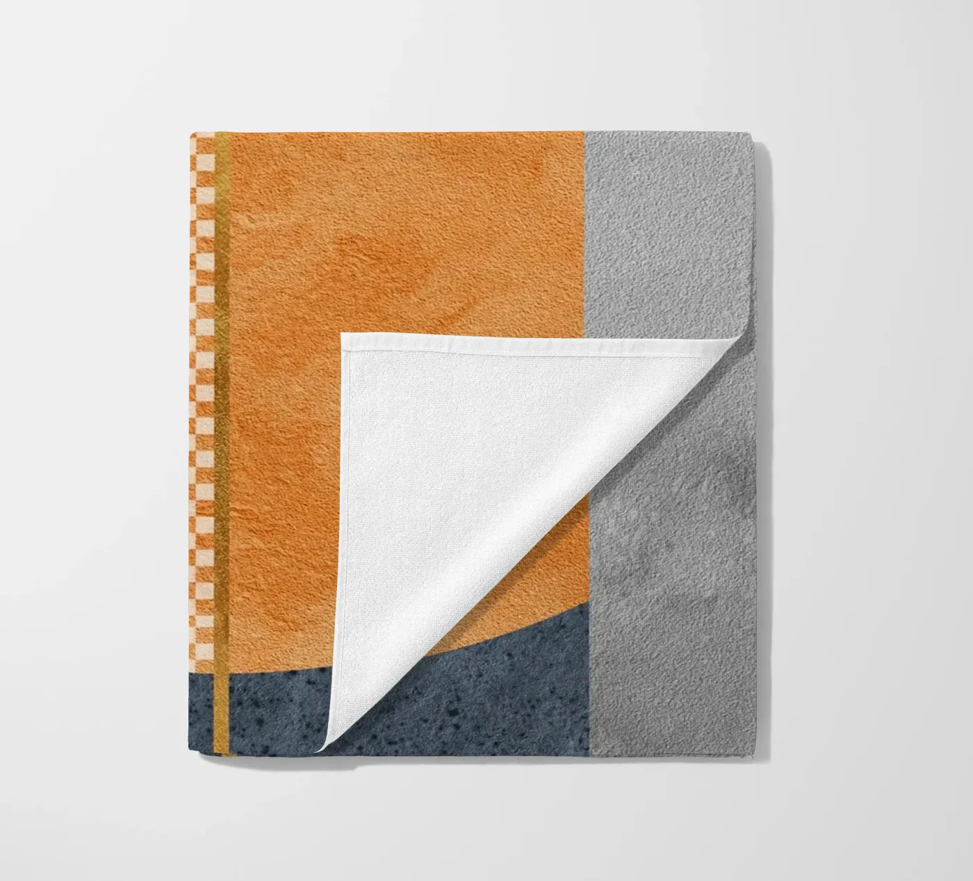 abstract geometric checkered telo mare da vintageshop
