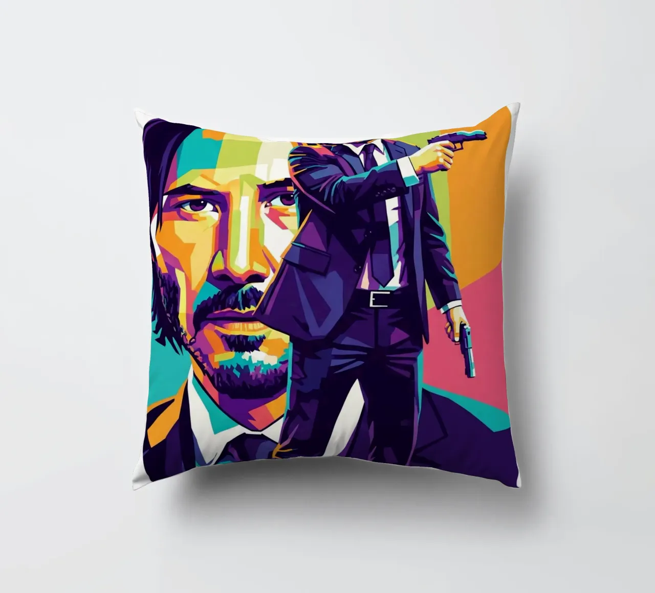Keanu Reeves - John Wick style cuscino da Hantamrata