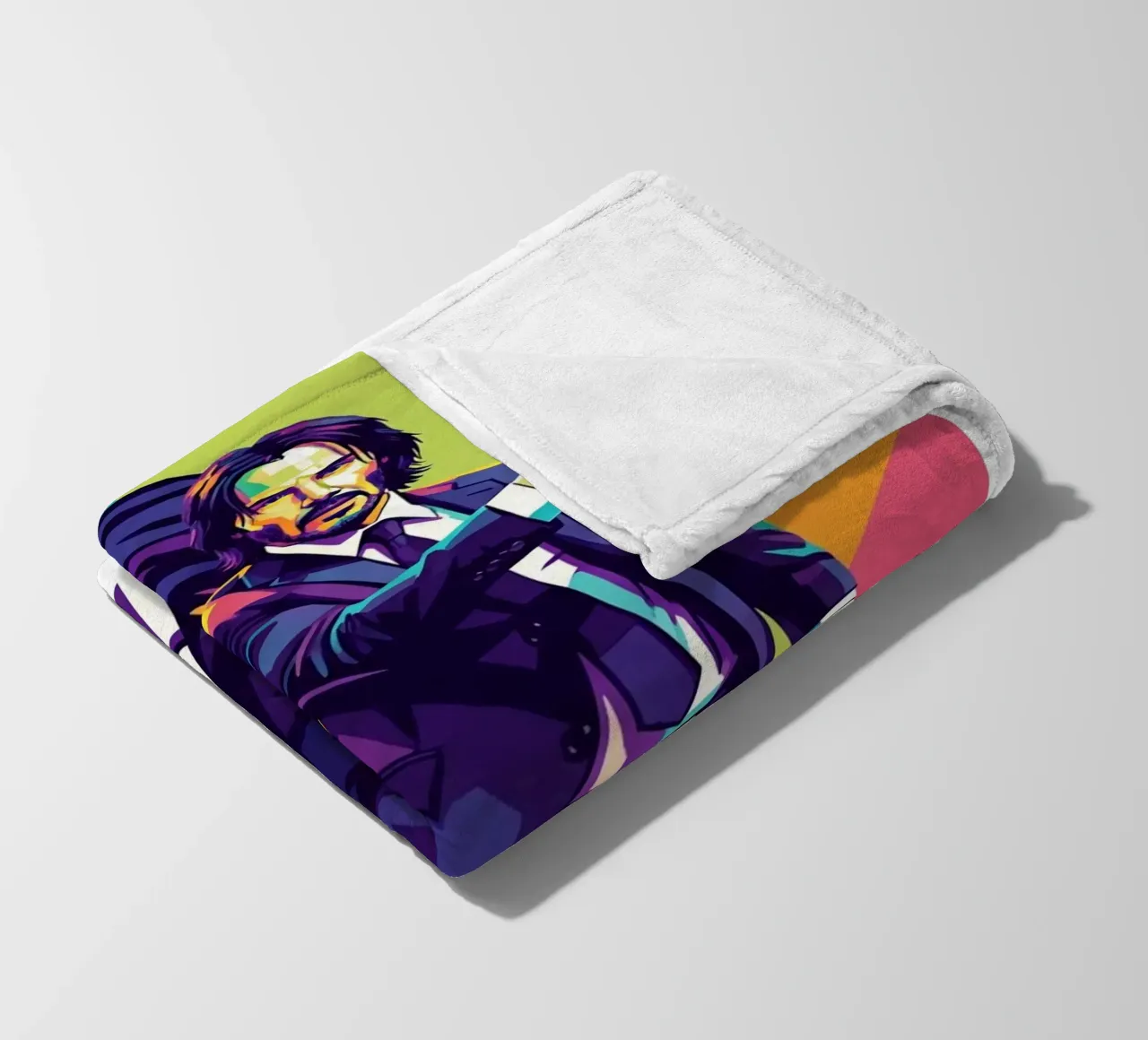 Keanu Reeves - John Wick style coperta in pile da Hantamrata