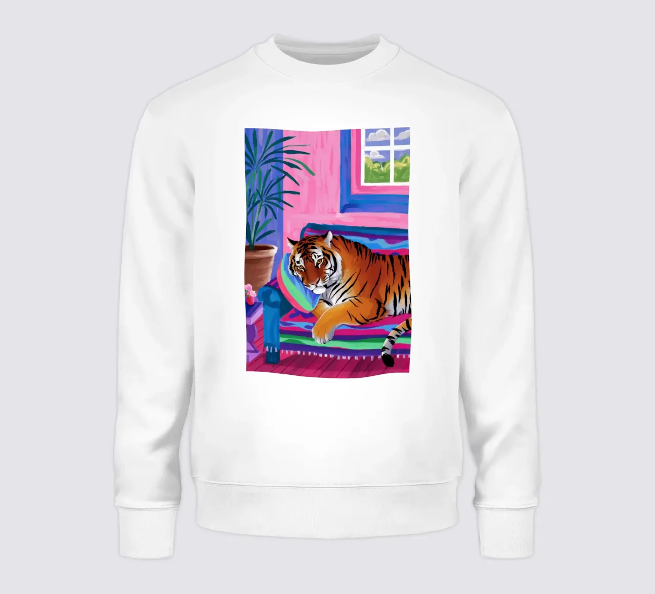 Sogno della tigre azzurra felpa da Prism Ritual