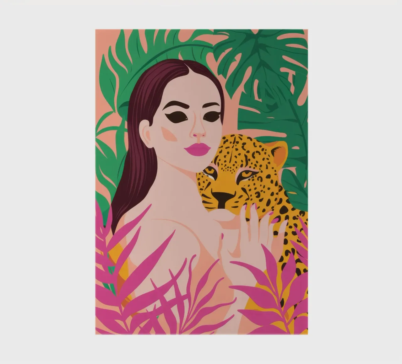 Leopard Print Muse notebook by Veil Maya