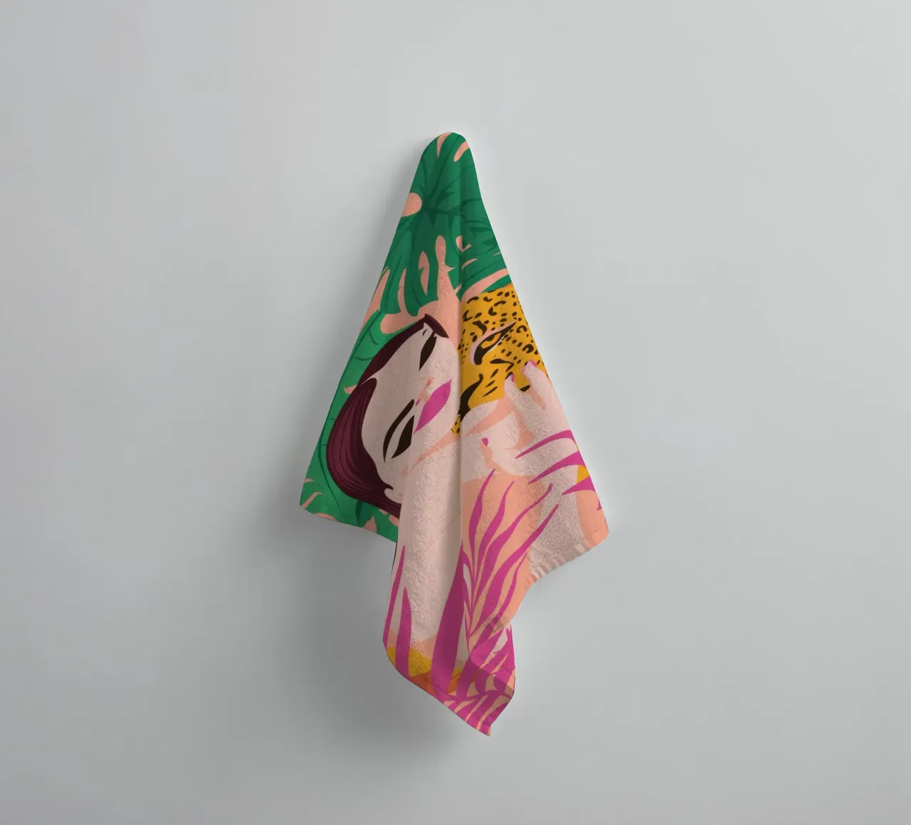 Leopard Print Muse towel by Veil Maya