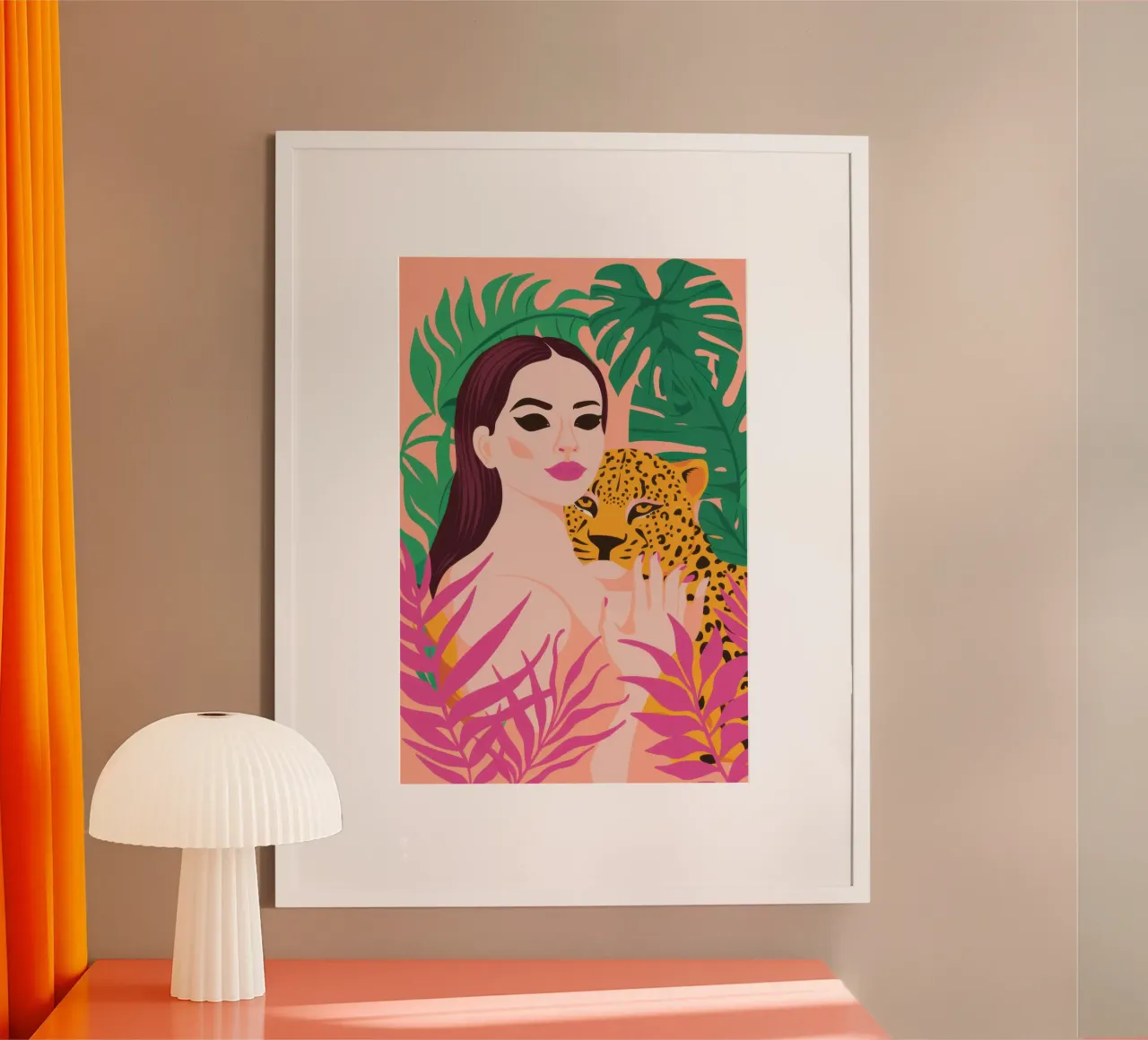 Leopard Print Muse poster by Veil Maya