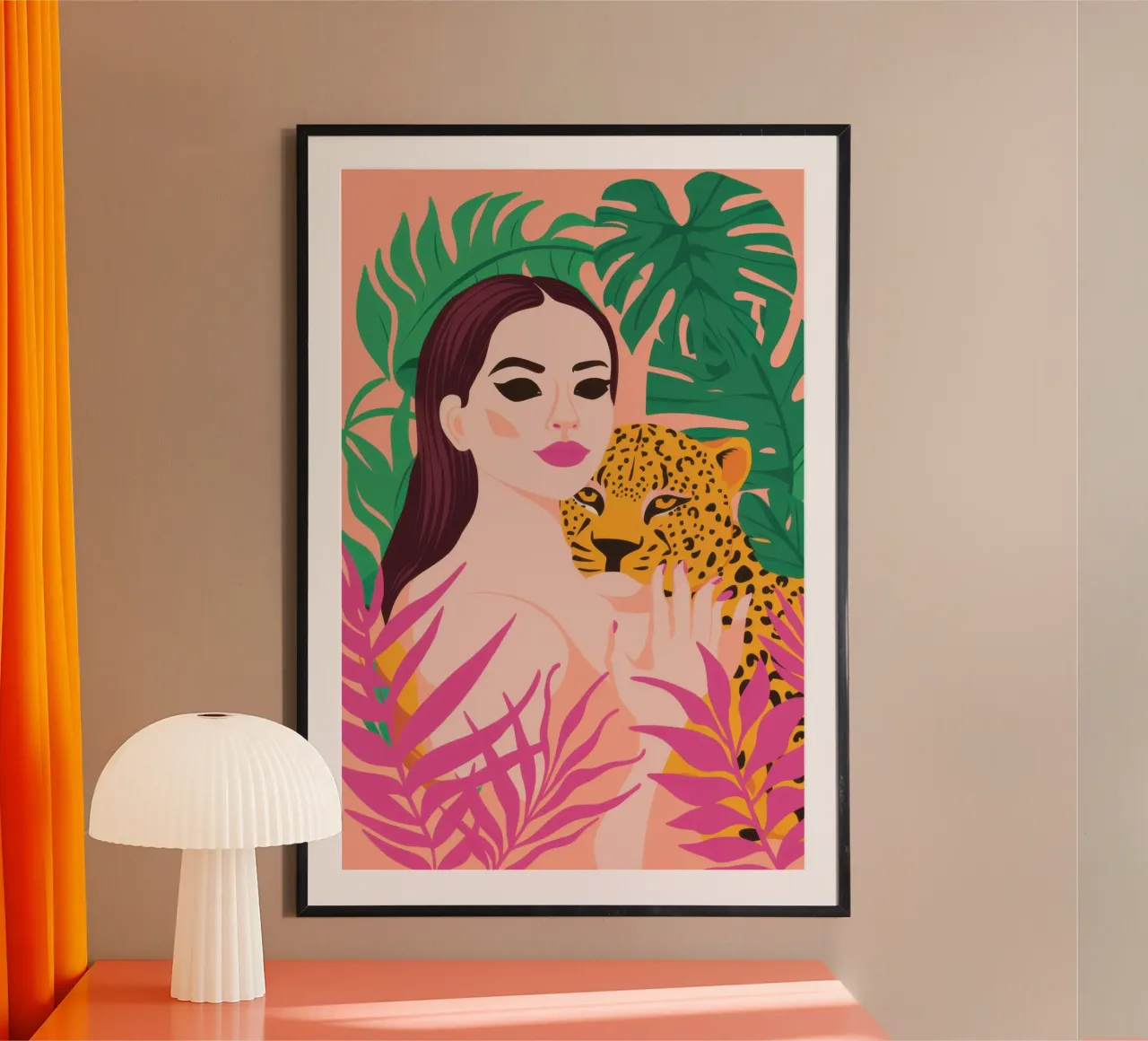 Leopard Print Muse poster by Veil Maya