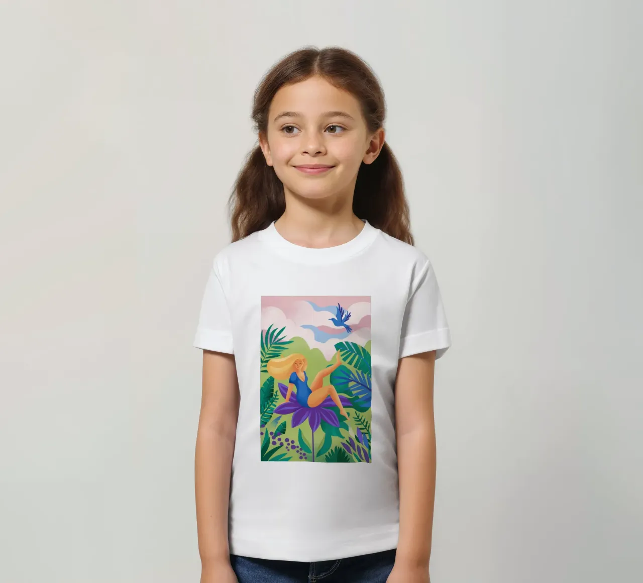 Iris in paradiso t-shirt bambini da Flock Reverie