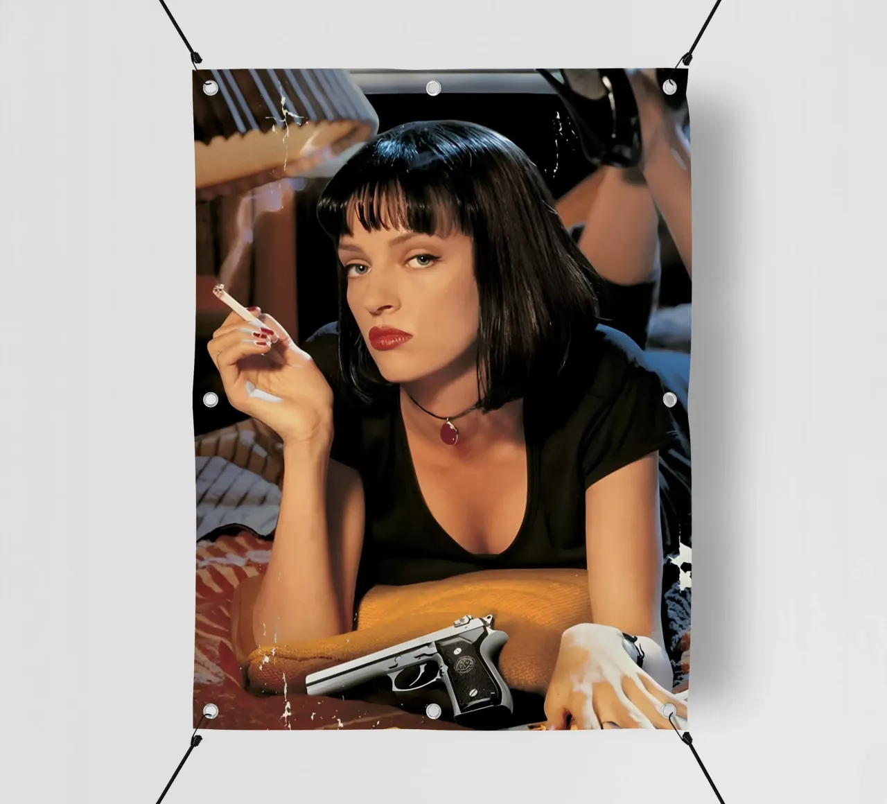 Pulp Fiction telo in pvc da Low poly art
