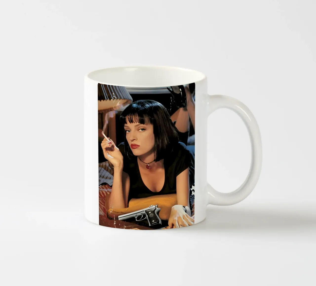 Pulp Fiction tazza in ceramica da Low poly art