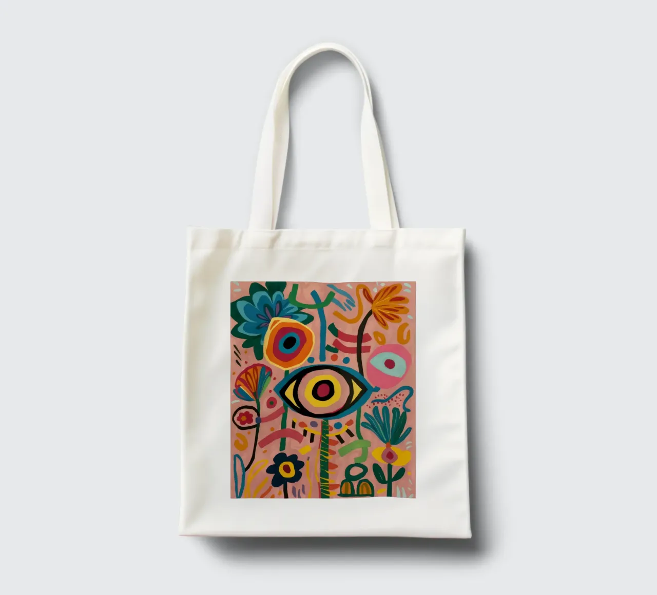 Flora Sguardo mistico borsa in juta da Prism Ritual