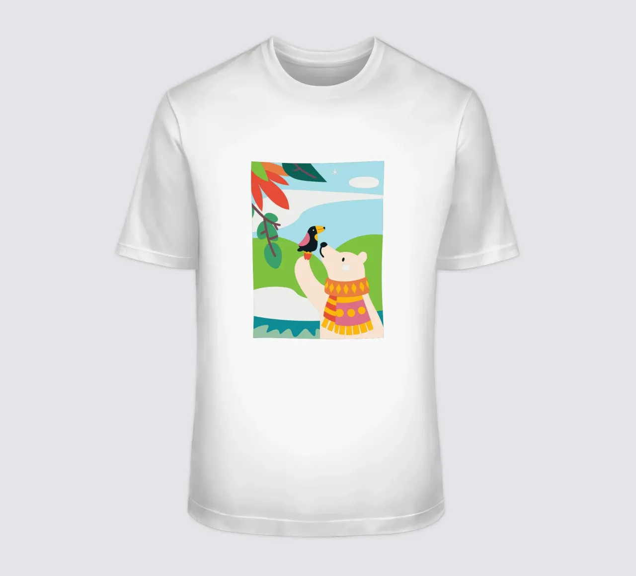 Orsi e uccelli t-shirt da CUTE ANIMALS