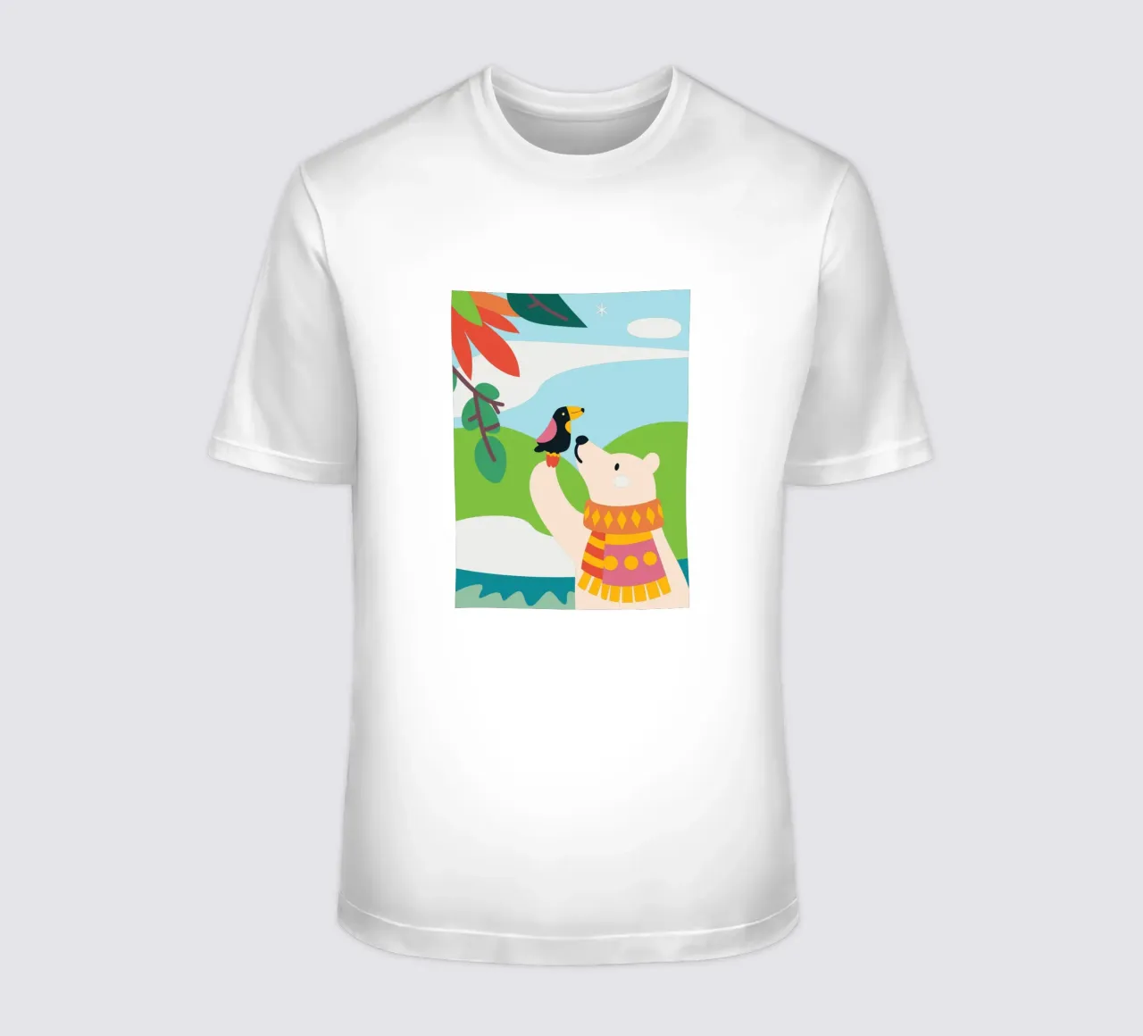Orsi e uccelli t-shirt da CUTE ANIMALS