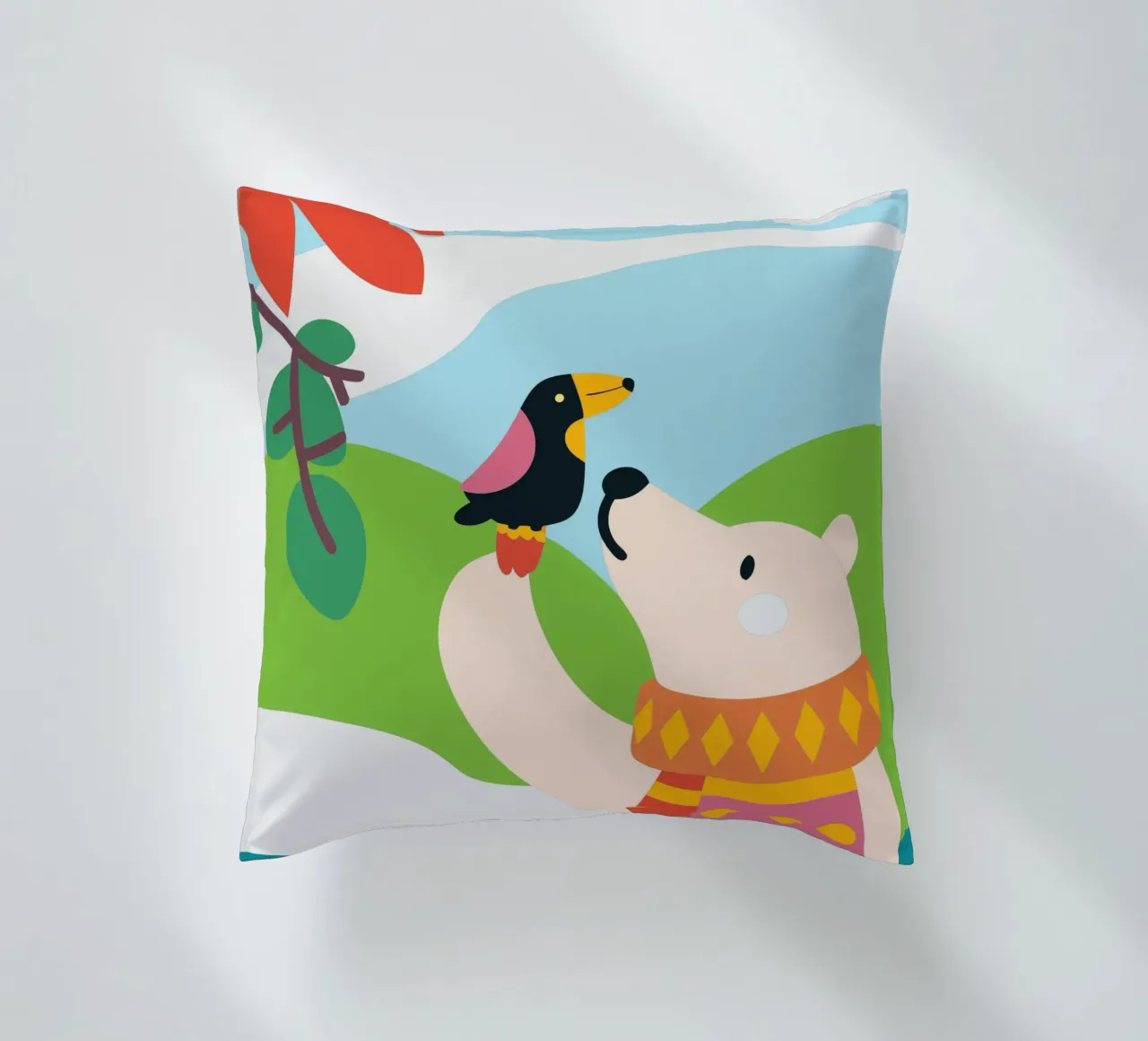 Orsi e uccelli cuscino da CUTE ANIMALS