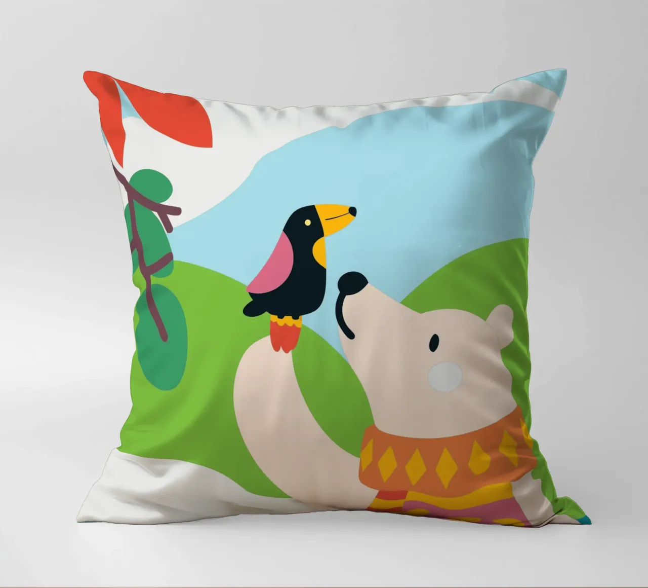 Orsi e uccelli cuscino da CUTE ANIMALS