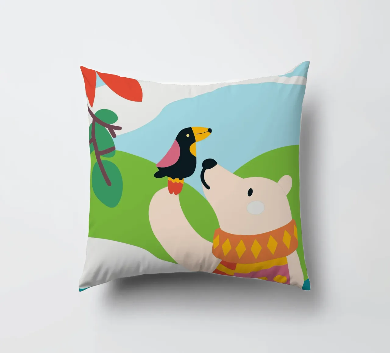 Orsi e uccelli cuscino da CUTE ANIMALS