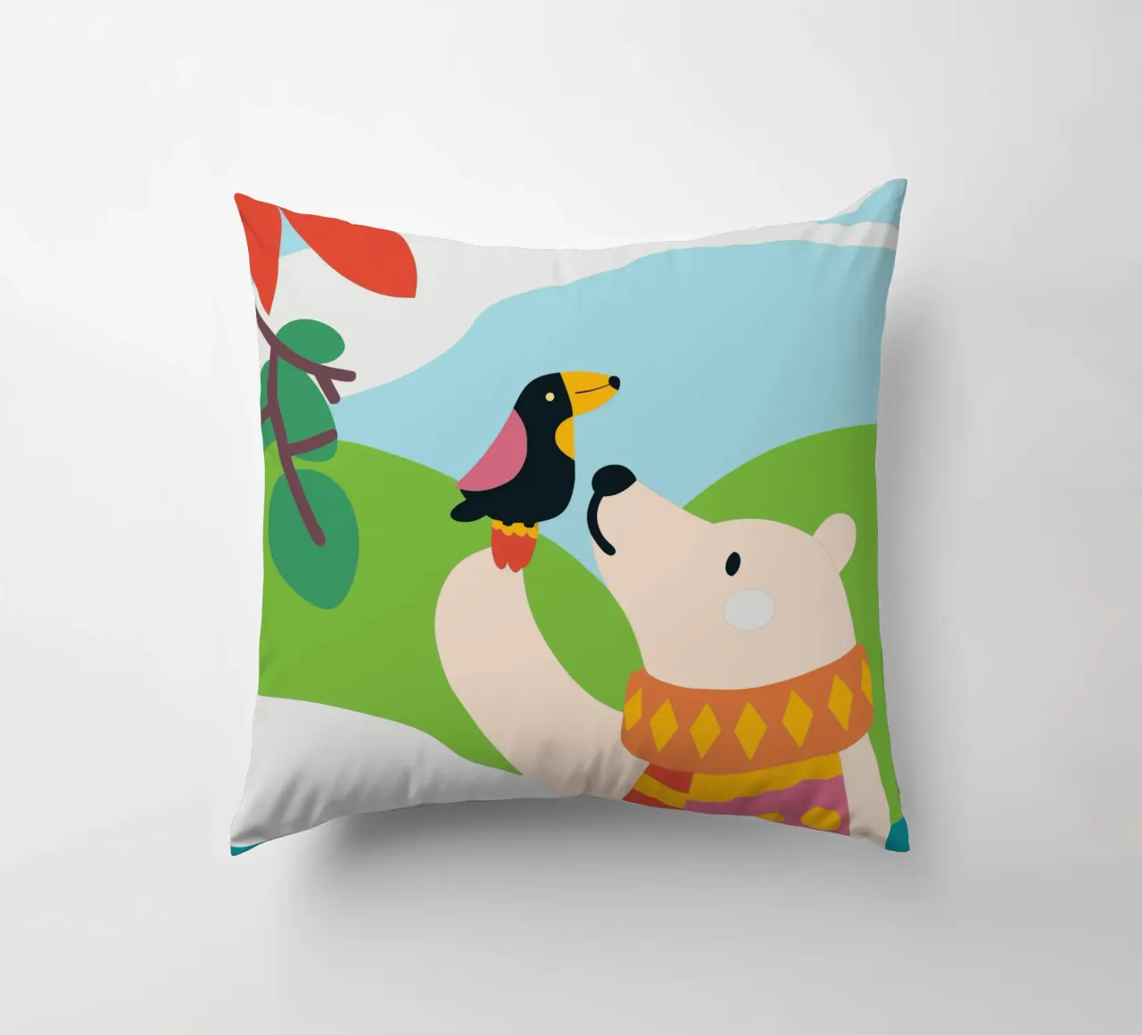 Orsi e uccelli cuscino da CUTE ANIMALS