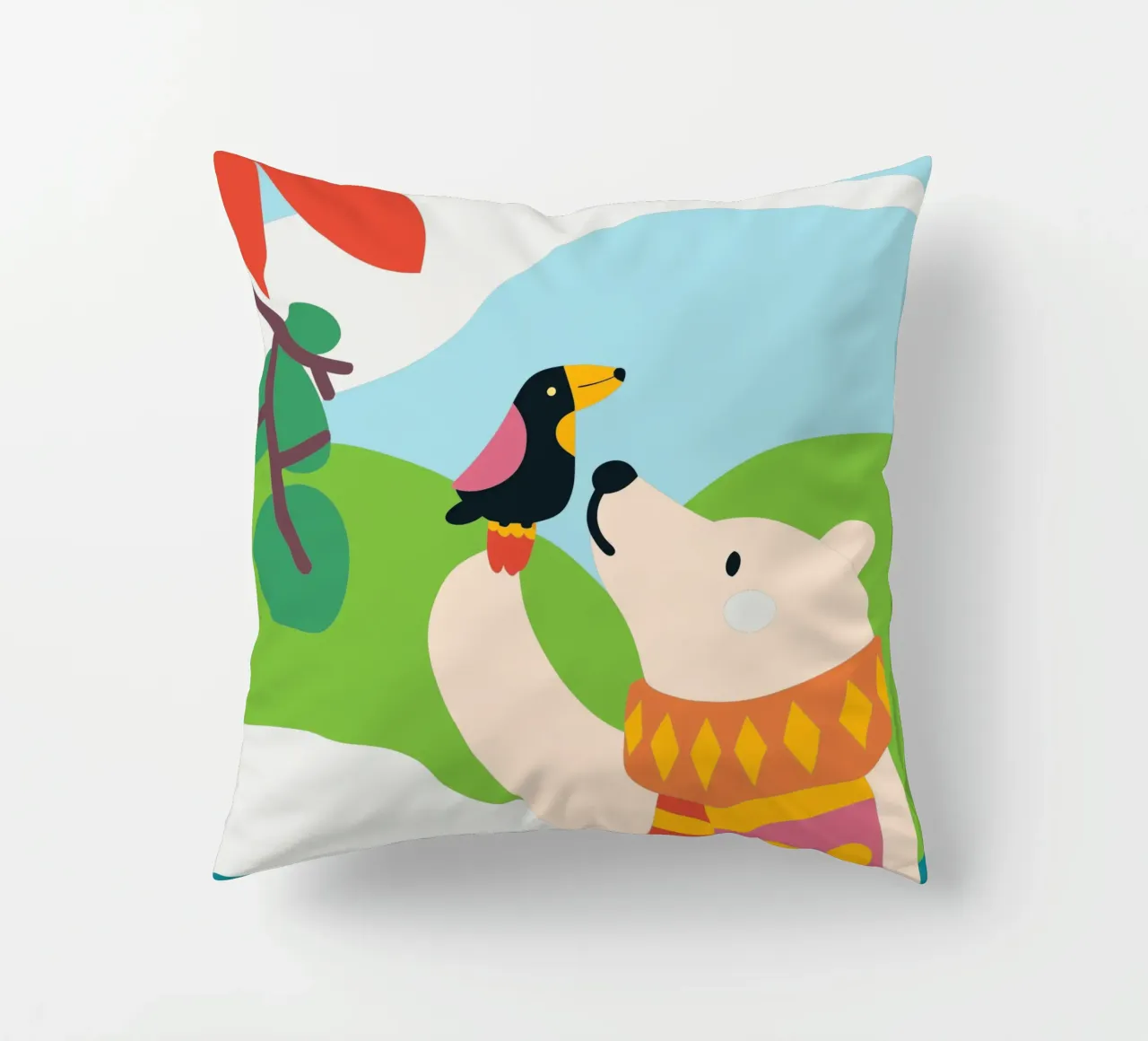 Orsi e uccelli cuscino da CUTE ANIMALS