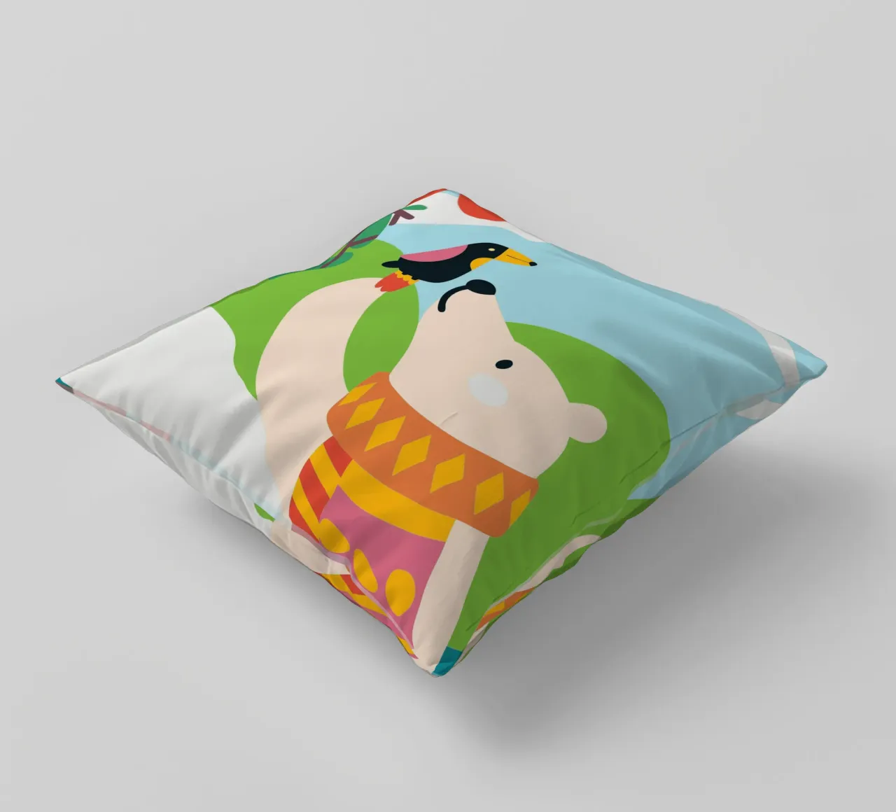 Orsi e uccelli cuscino da CUTE ANIMALS