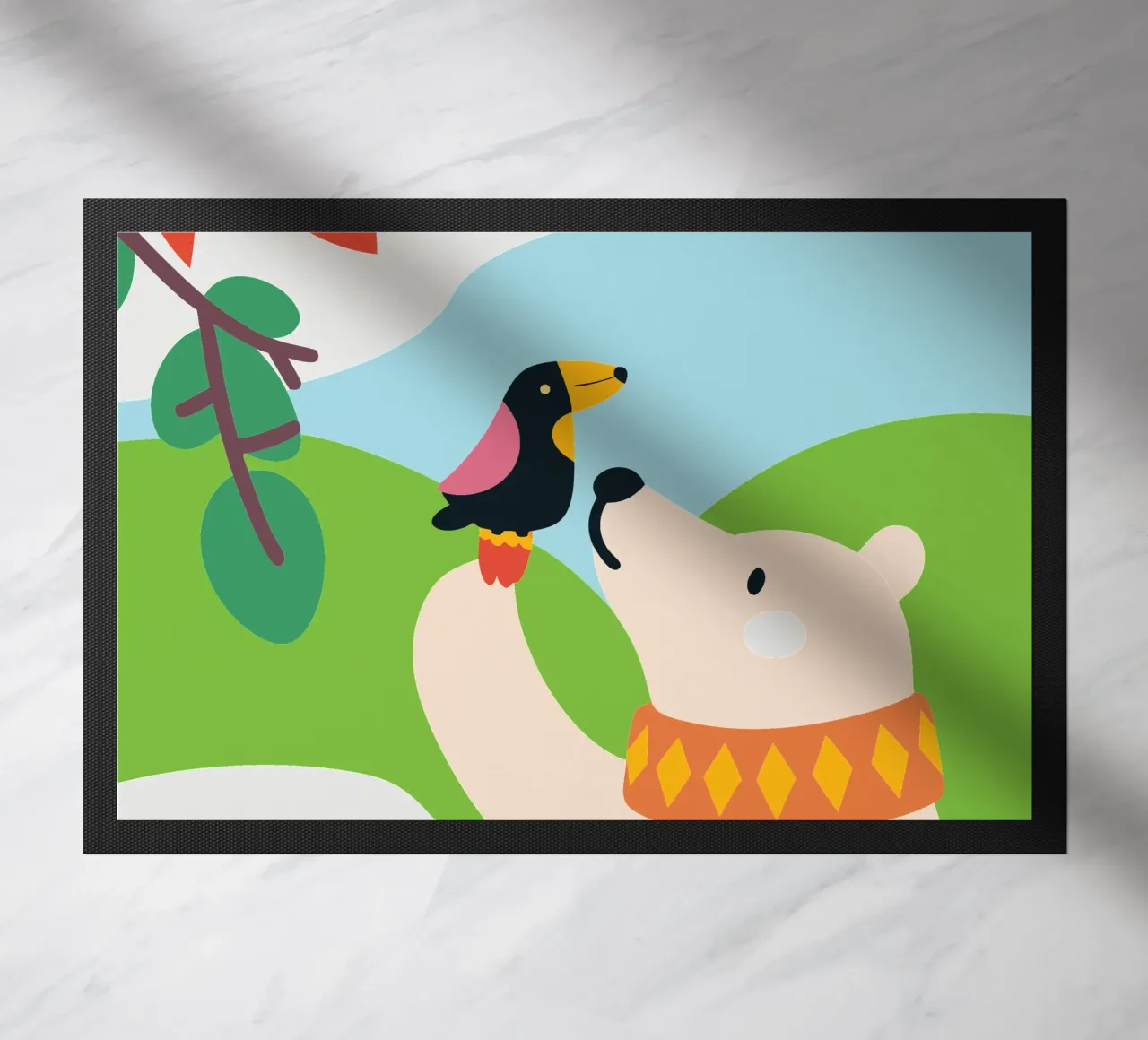 Orsi e uccelli zerbino da CUTE ANIMALS