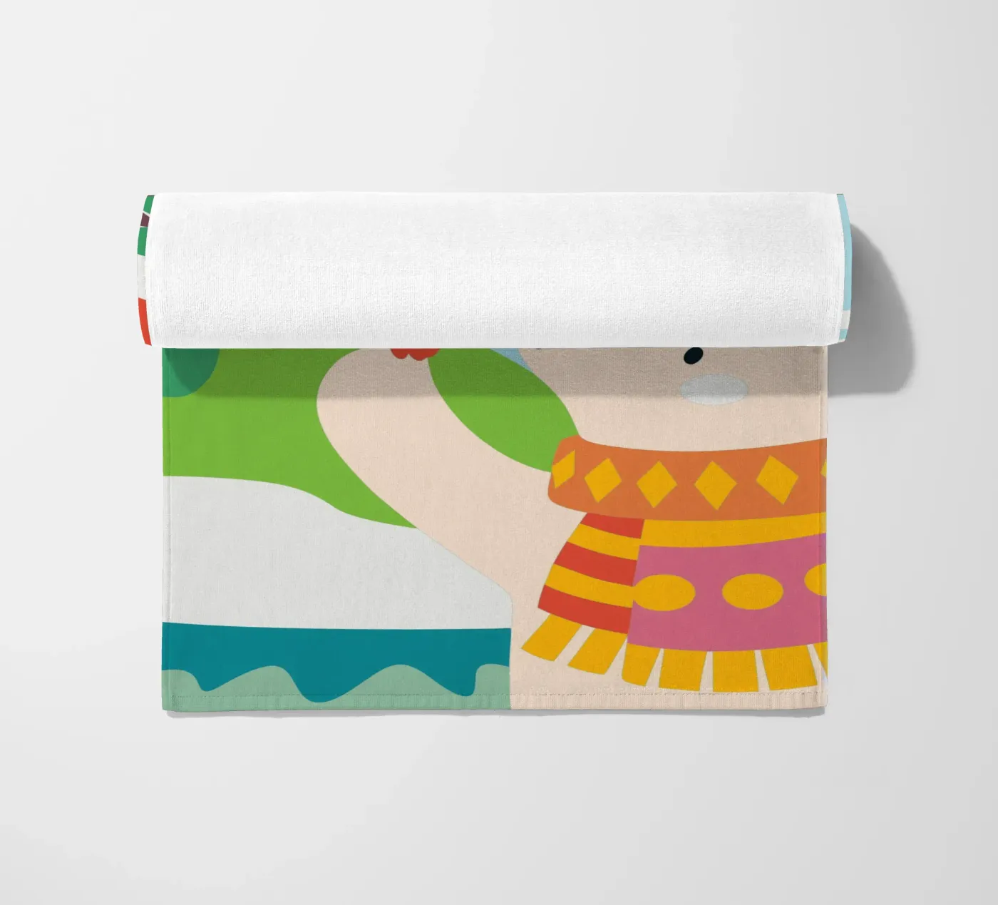 Bears and Birds beach towel by CUTE ANIMALS