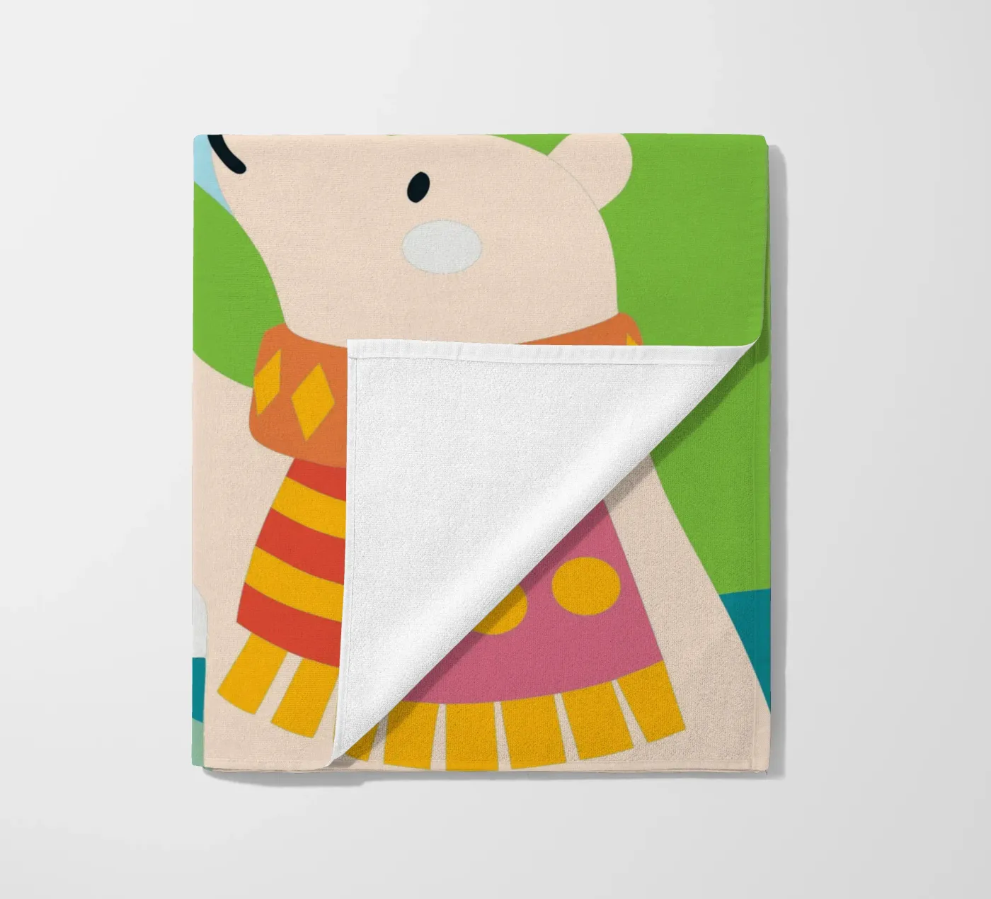 Bears and Birds beach towel by CUTE ANIMALS