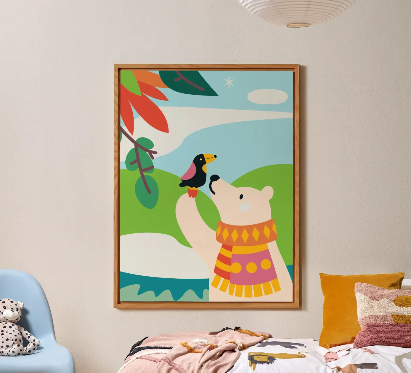 Orsi e uccelli pannello forex da CUTE ANIMALS